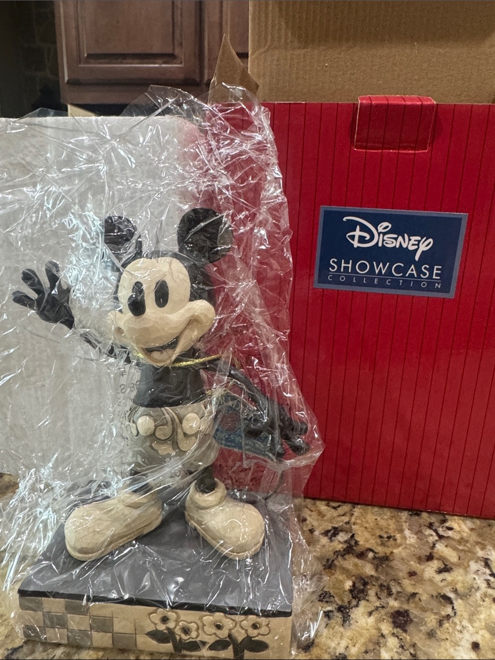 Disney Black and Cream Mickey Mouse Decorative Figurine